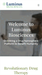 Mobile Screenshot of luminusbiosciences.com