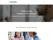 Tablet Screenshot of luminusbiosciences.com